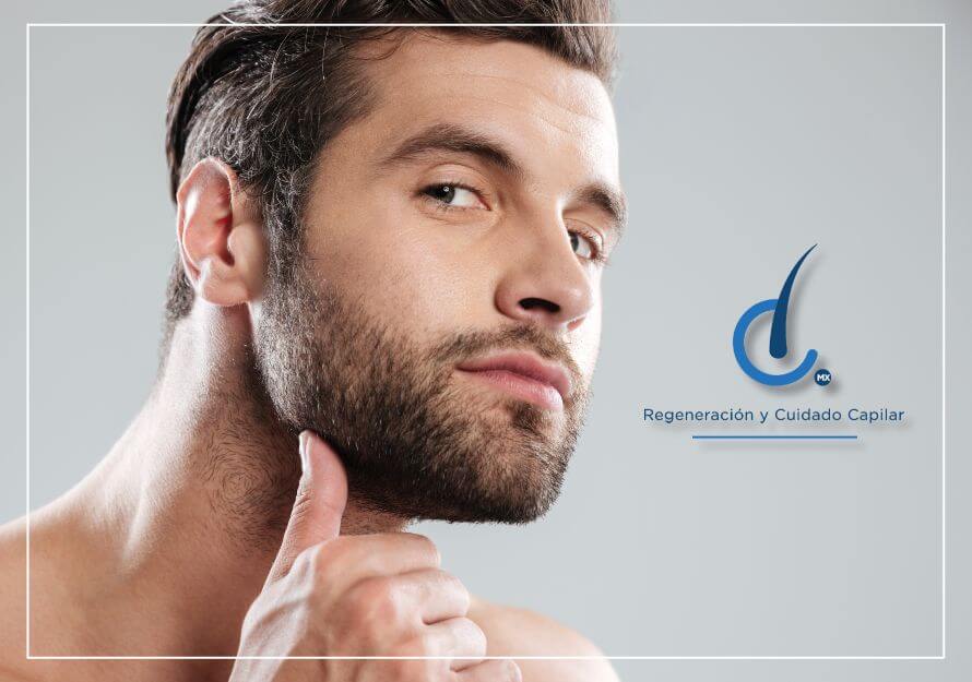 injerto de barba